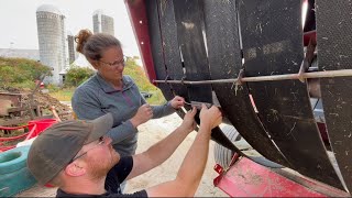 Fixing the baler and then baling our biggest field  New Holland 654 [upl. by Gladi]