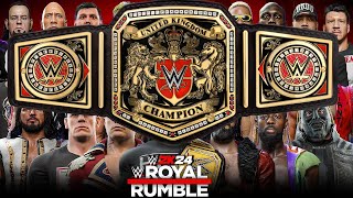 WWE 2K24 ROYAL RUMBLE MATCH FOR THE WWE UNITED KINGDOM CHAMPIONSHIP [upl. by Acirne]