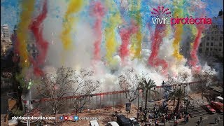 Fallas Valencia 2019 Mascletà Domingo 17 de Marzo 2019 Pirotecnia Vulcano [upl. by Crespo]