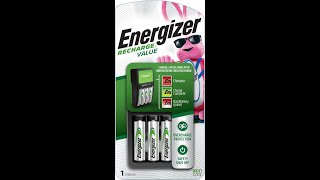 Energizer Rechargeable AA and AAA Battery Charger with 4 AA NiMH Rechargeable Batteries [upl. by Huey]