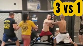 Sean Strickland 3 vs 1 MMA Sparring Sessions [upl. by Nauqes173]