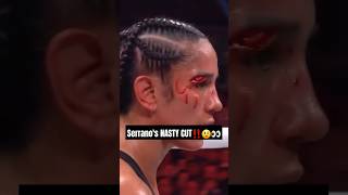 Amanda Serrano got a NASTY CUT from Katie Taylor‼️😲👀 shorts short boxing amandaserrano [upl. by Zehc921]