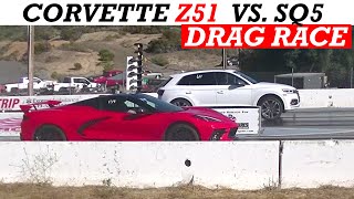 2023 Corvette Z51 vs 2018 Audi SQ5 [upl. by Magbie]