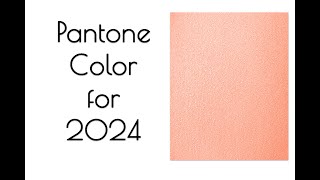 Pantones Color Of The Year For 2024 Peach Fuzz 4k [upl. by Aitnas815]