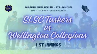 Round 4  Tuskers vs Wellington Collegians 1st Innings  23112024 [upl. by Iarised]