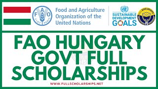 Fully Funded Hungarian Government Scholarships 20242025 FAO Masters Scholarships Study Abroad Free [upl. by Yentruok]