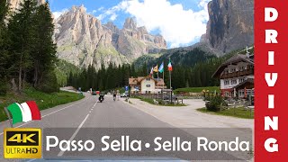 Driving in Italy 24 Passo Sella Sella Ronda 4K 60fps [upl. by Gierc510]