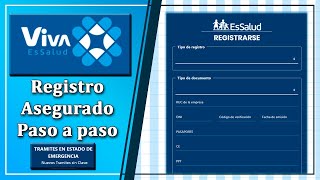 Registrarse en VIVA ESSALUD  Paso a paso  Tramites En Linea [upl. by Learsiy]