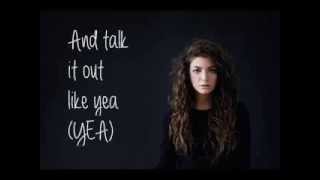 Lorde  Tennis Courts Lyrics [upl. by Hereld]