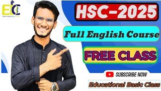 HSC 2025  Full English Course  Free Class  HSC 2025 short syllabus  educationalbasicclass [upl. by Anerok366]