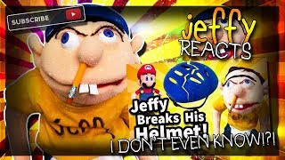 Jeffy Reacts To SML Movie Jeffy Breaks His Helmet [upl. by Dloreh322]