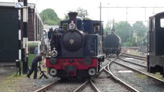 Loco number 5 Enkhuizen at Stoomtram Hoorn Medemblik [upl. by Adnoryt]