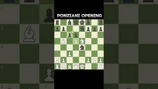 Ponziani opening  chess chessopening viralshorts [upl. by Ham]