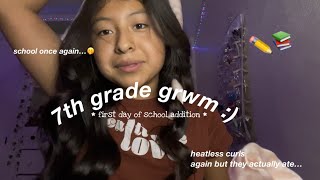 GRWM FOR THE FIRST DAY OF 7TH GRADE  😛😛 2023 [upl. by Ylek164]