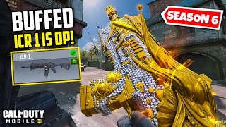 The ICR 1 Best quotBuffedquot GunsmithLoadout Class Setup  Fast ADS  No RECOIL  Season 6 COD Mobile [upl. by Maguire309]