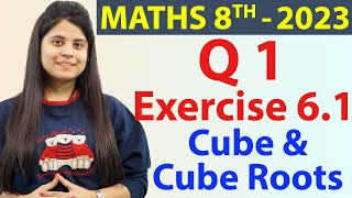 Q 1  Ex 61  Cube and Cube Roots  NCERT Maths Class 8th  Chapter 6 New Syllabus CBSE 2023 [upl. by Esille36]