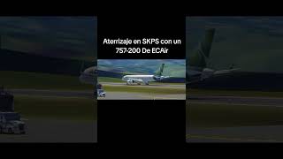 Aterrizaje en Pasto Colombia con 757200 [upl. by Neivad]