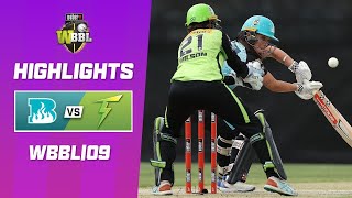 Brisbane Heat v Sydney Thunder  WBBL09 [upl. by Purvis]