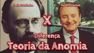 16 TEORIA DA ANOMIA ÉMILE DURKHEIM x Robert King Merton [upl. by Wanyen]