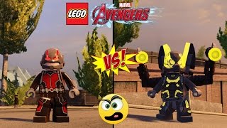 LEGO Avengers Vingadores Homem Formiga VS Jaqueta Amarela Batalha de Heróis  9 [upl. by Nahtonoj]