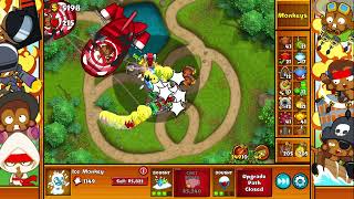 Lets Play Bloons Monkey City ZOMG Very Hard Loopy Loop Forest Map No Commentary 1314 [upl. by Katrinka]