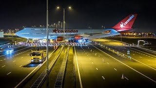 Boeing 747 steekt A9 over Dit is een unieke gebeurtenis  RTL NIEUWS [upl. by Halihs102]