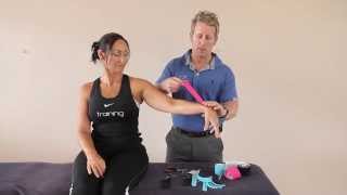 How to prepare cut and specifically apply Kinesiology tape [upl. by Kobi]