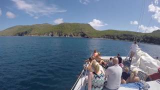 CatamaranFanAtSea and Nevis Beach Break Excursion [upl. by Hcire996]