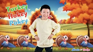 Kids Song The Turkey Hokey Pokey with LyricsHokey Pokey Song for ThanksgivingChildren Sing Along [upl. by Eniamzaj]