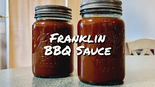 How to Make Aaron Franklin Rib BBQ Sauce [upl. by Lindon]