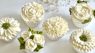 Wedding Cupcakes Arent Hard To Decorate I Will Show You How Step By Step  ZIBAKERIZ [upl. by Eicaj]