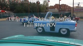 Luigis Rollickin Roadsters Full Ride POV  Disney California Adventure [upl. by Tristam]