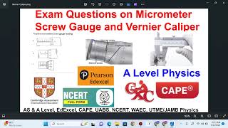 Questions on Micrometer Screw Gauge and Vernier Caliper [upl. by Hollenbeck]