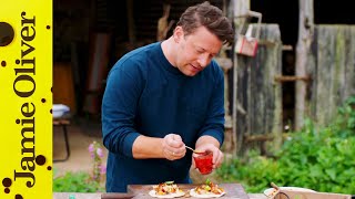 Crispy Salmon Tacos  Keep Cooking Family Favourites  Jamie Oliver [upl. by Ragan]