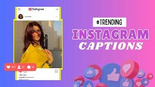 Best Instagram Captions  Simple Insta Captions for Boys and Girls [upl. by Lleuqram]