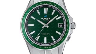 Casio Oceanus OCWS4003A Green [upl. by Nihahs]