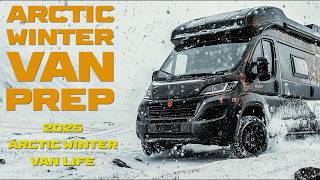 Winter Van Prep for Surviving Blizzard Snow Storm amp Camping in Extreme Arctic Temperatures vanlife [upl. by Dnivra]