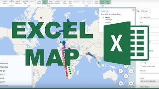 How to make a map in excel with latitude and longitude coordinates [upl. by Shamma669]