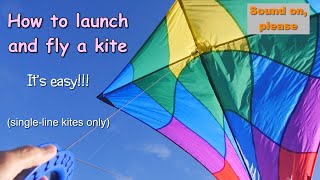 How to launch and fly a kite  a guide for new kitefliers [upl. by Abocaj]