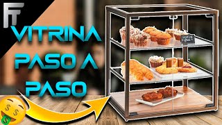 Como hacer una Vitrina economica vitrina de vidrio y aluminio economicavitrina para exibicion [upl. by Becht]