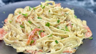 TELLEMENT CRÉMEUX 🤤 Recette facile de Carbonara au saumon [upl. by Porush]