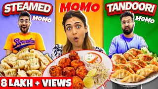 😋🥟 Eating The BEST MOMOs For 24 Hours Challenge 🥟😋 [upl. by Mannes]