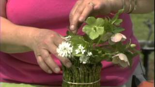 Easy Spring Flower Arrangement for Easter or Passover and other Unusual Containers [upl. by Sutelc]