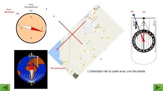 réalisation du profile topographique et orientation de la carte [upl. by Igiul]