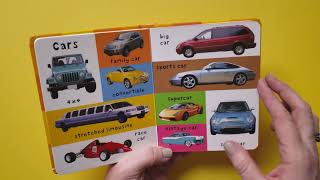 First 100 Trucks And Things That Go Priddy Book Read Aloud [upl. by Ankeny]