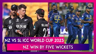 NZ vs SL ICC World Cup 2023 Stat Highlights New Zealand Beat Sri Lanka Almost Seal Semis Spot [upl. by Nancey541]