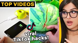 Top TIKTOK HACKS You MUST SEE  SSSniperWolf [upl. by Ettenel]