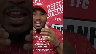 SALAH RESCUES POINT LIVERPOOL 22 ARSENAL MATCH REACTION arsenal liverpool premierleague klopp [upl. by Yarezed]