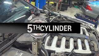 1998 MercedesBenz SL600 R129 60L 120983 M120 V12 Compression test [upl. by Adlev]