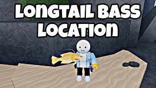 LOCATION Where to Find Longtail bass in Fisch Roblox  bestiary [upl. by Mandi]